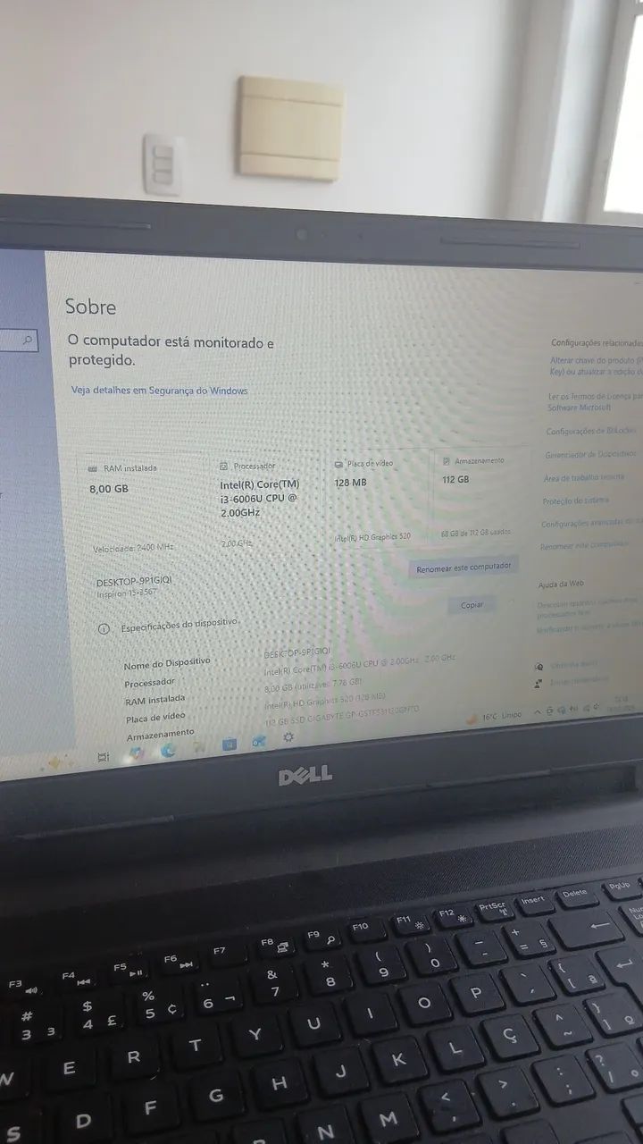 Notebook dell i3 8gb ram - Foto 2