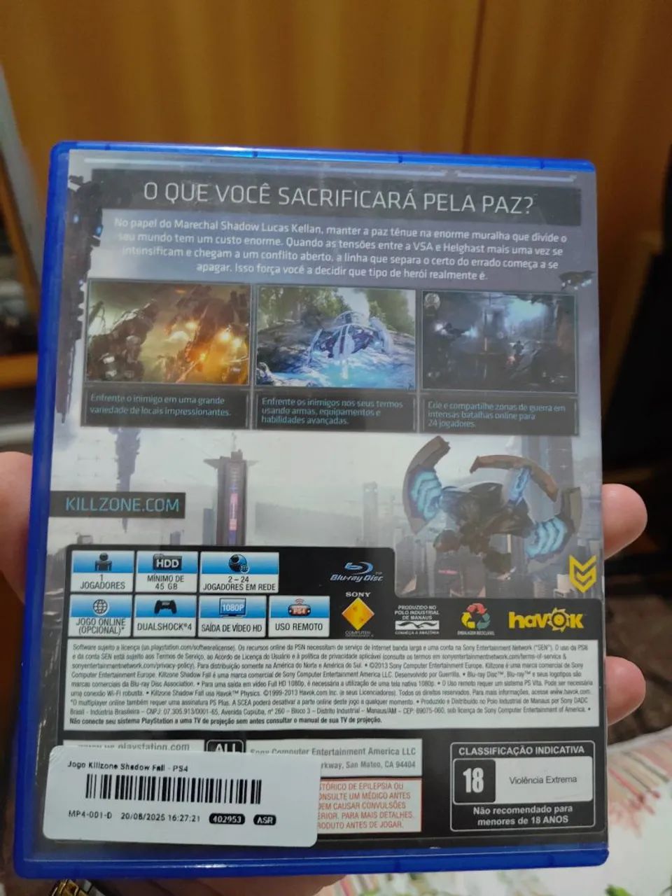 Killzone Shadow Fall - PS4 - Excelente Estado - Foto 4