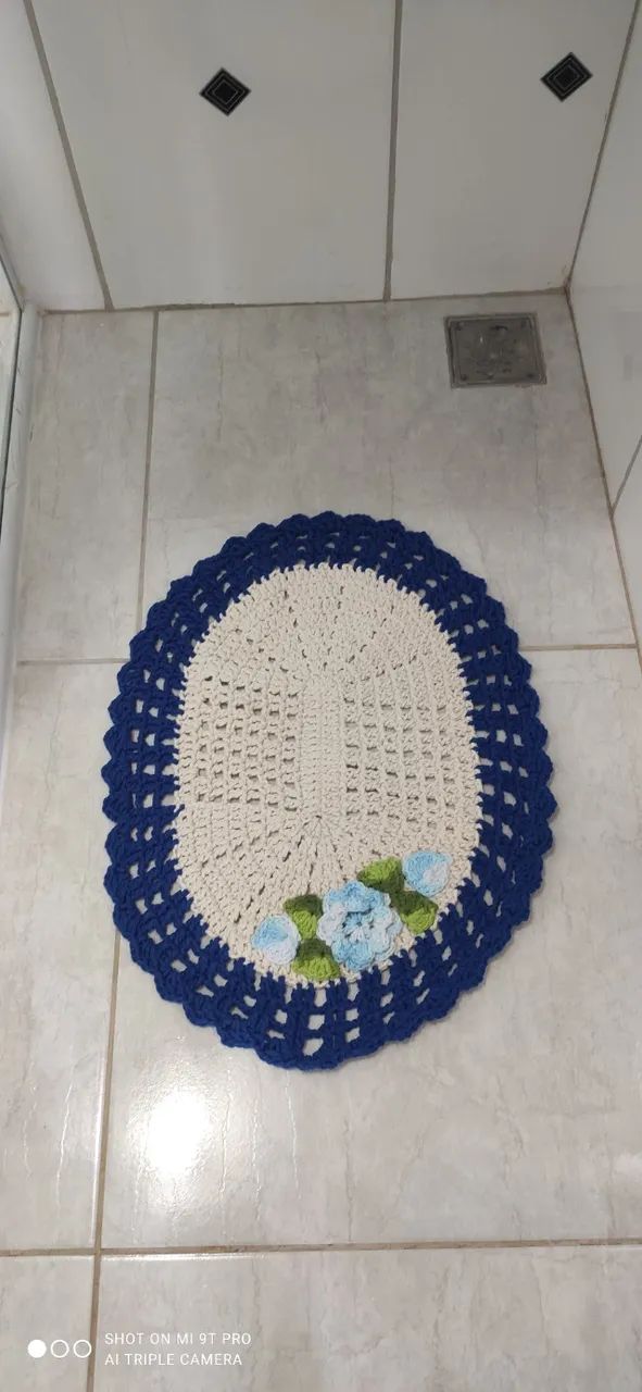 Kit tapetes em crochê para banheiro - Foto 3