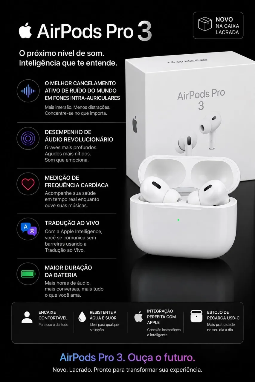 AirPods Pro 3 Lançamento - Celulares e Smartphones - Mata da Serra