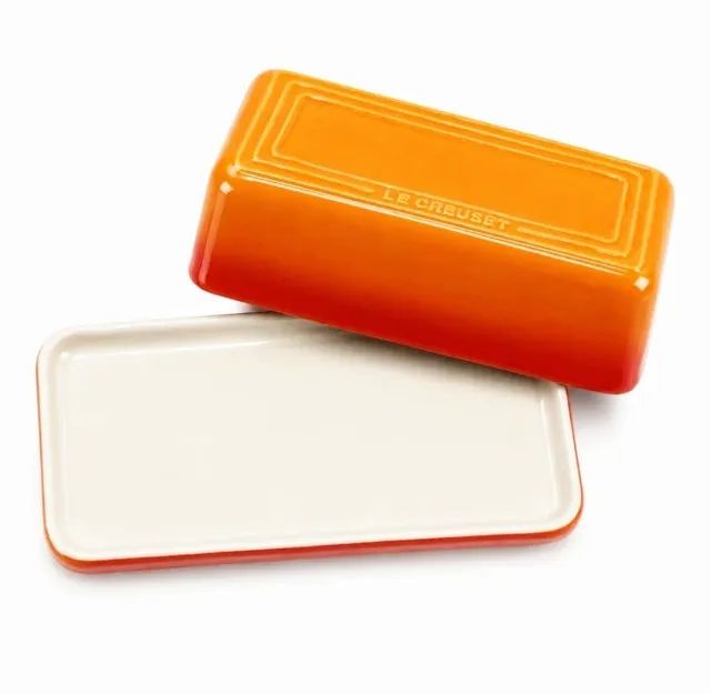 Manteigueira Retangular Flame Ou Vermelha Le Creuset - Foto 4