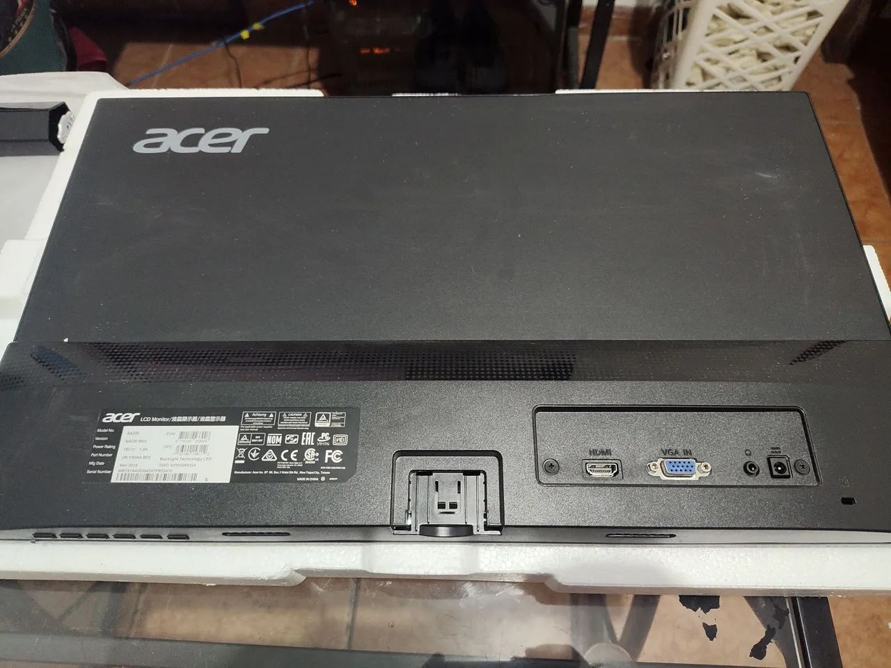 Monitor Acer SA0 Series 23 polegadas com defeito  - Foto 5
