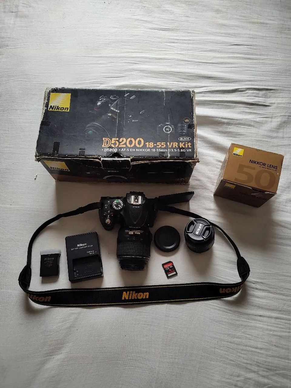 Câmera Nikon D5200 Kit Completo 