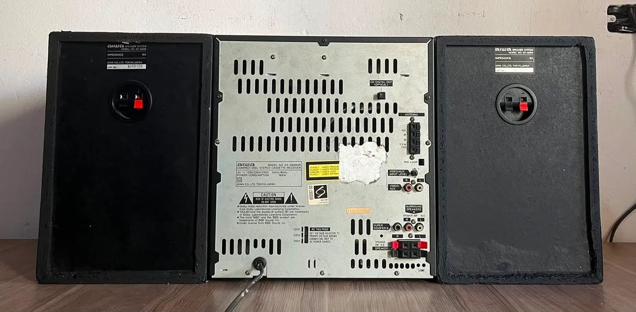 Mini System Aiwa Nsx999 2200Watts Leia Descrição Sony Philips