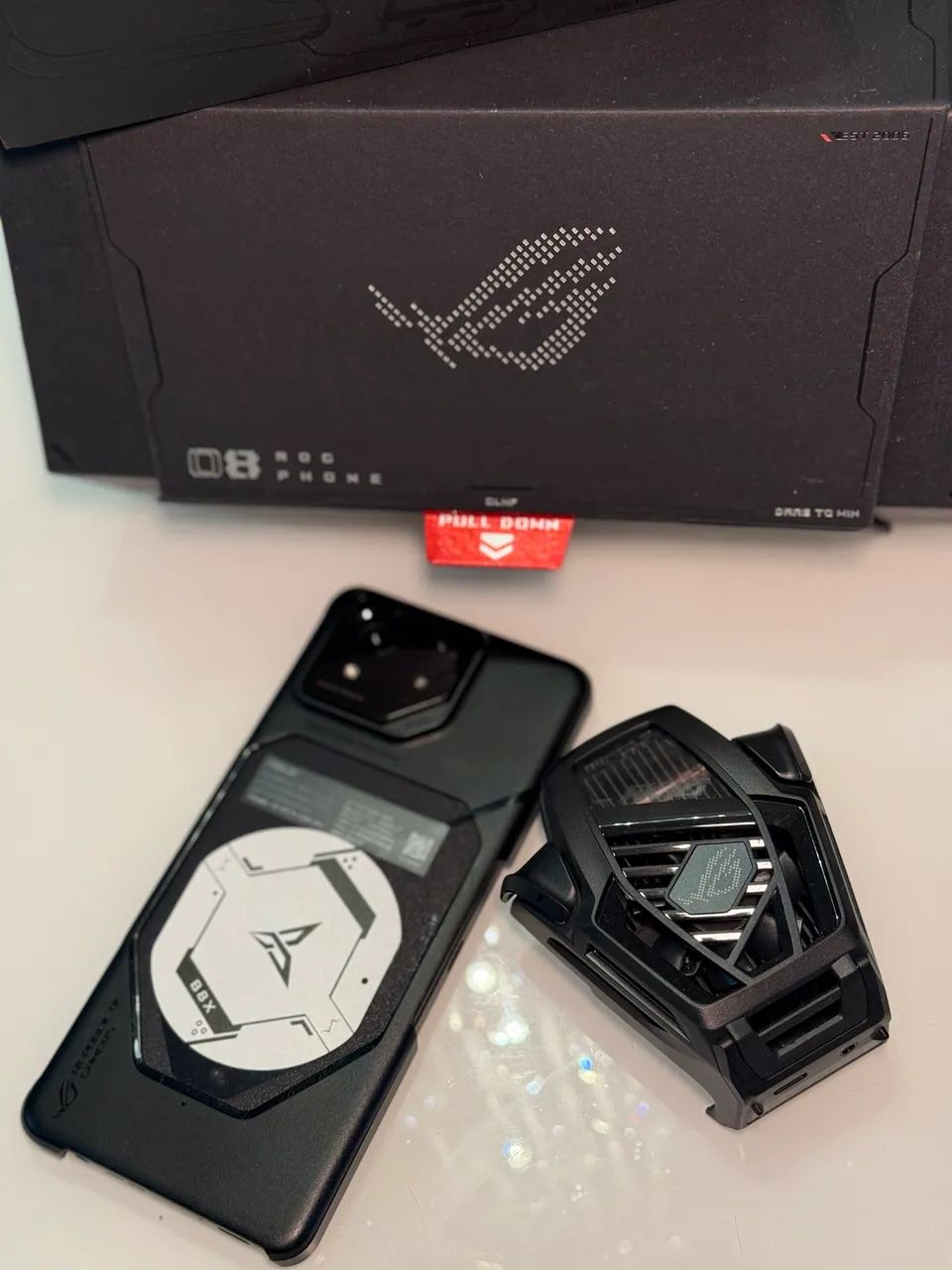 Asus Rog Phone 8 Pro + AeroActive Cooler X 16/512 - Periféricos e