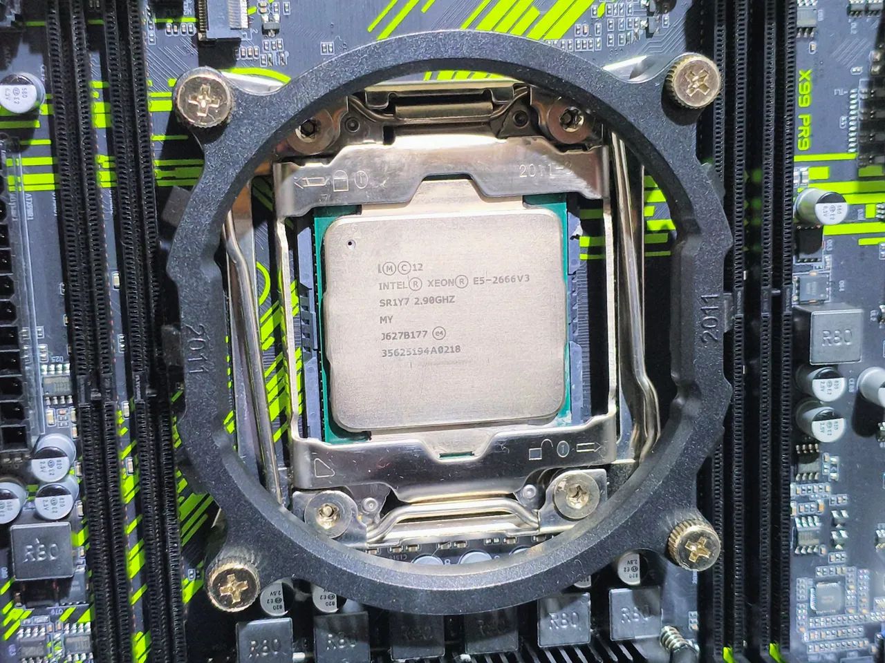 Kit Placa Mãe Xeon X99 DDR4+Xeon E5 2666 V3 - Foto 3