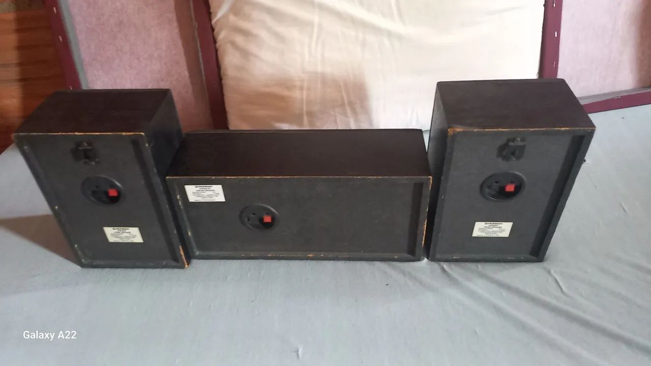 Caixas de som pioneer 2 frontais e 1 central - Foto 3