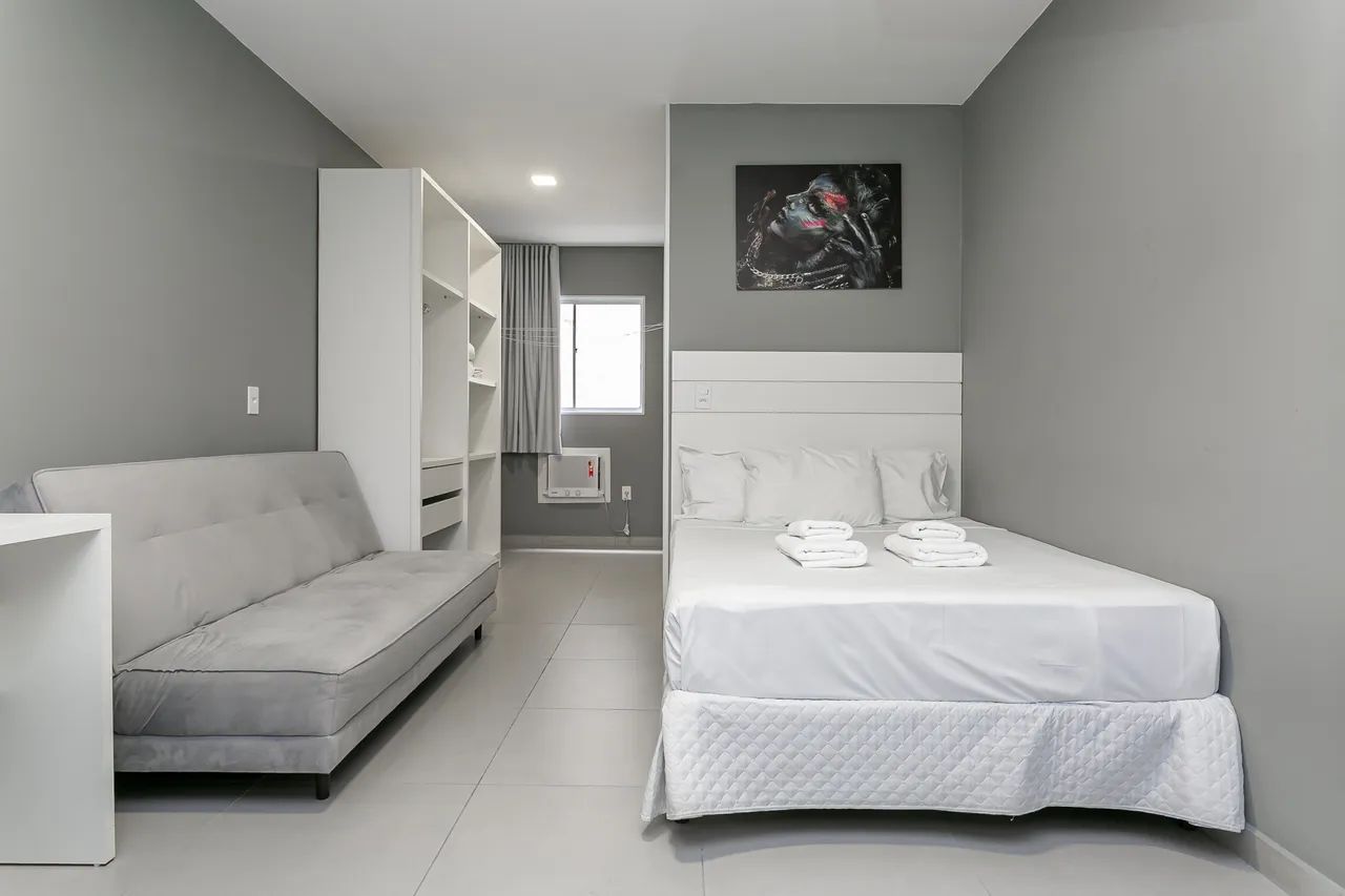 Studio mobiliado de 35 m² no Centro de Florianópolis, pronto para morar e facilitar sua ro - Foto 5