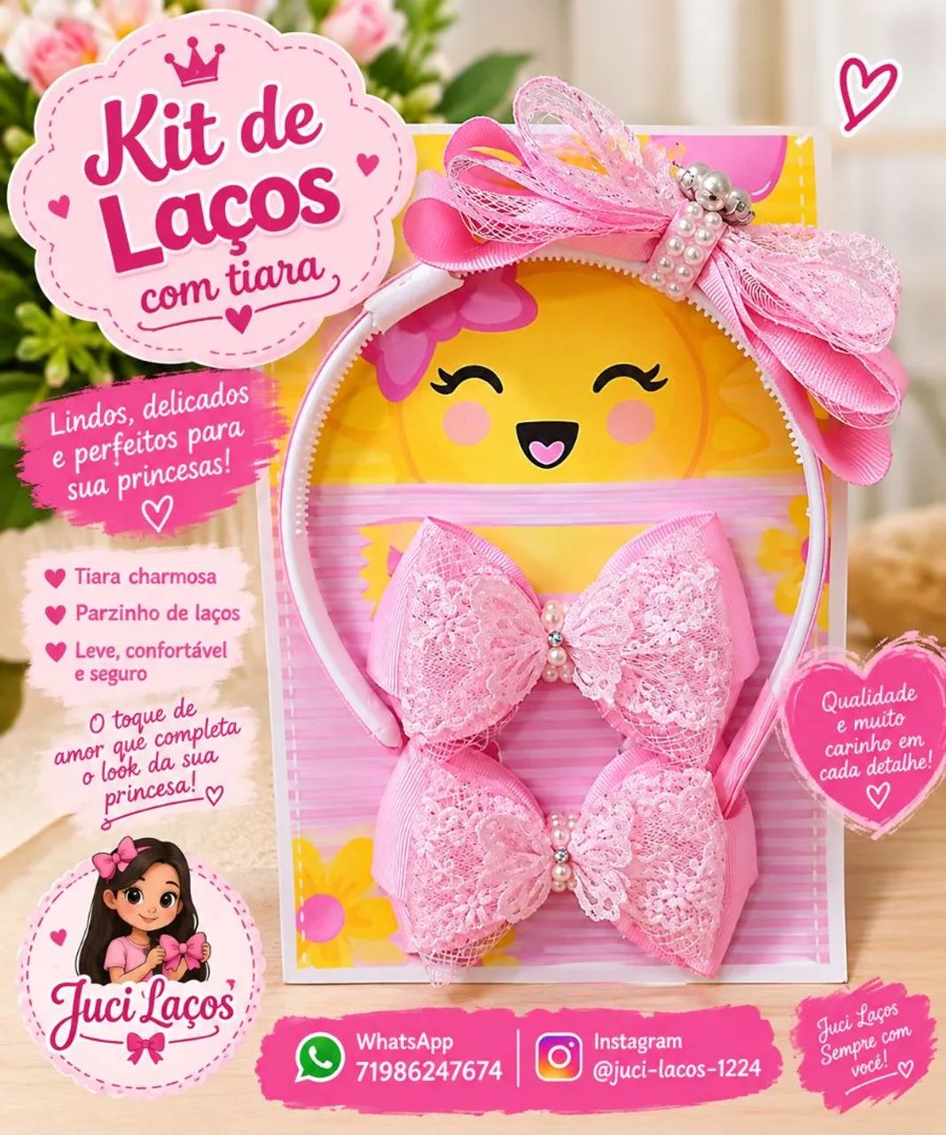 Kit de laço com tiara - Foto 2