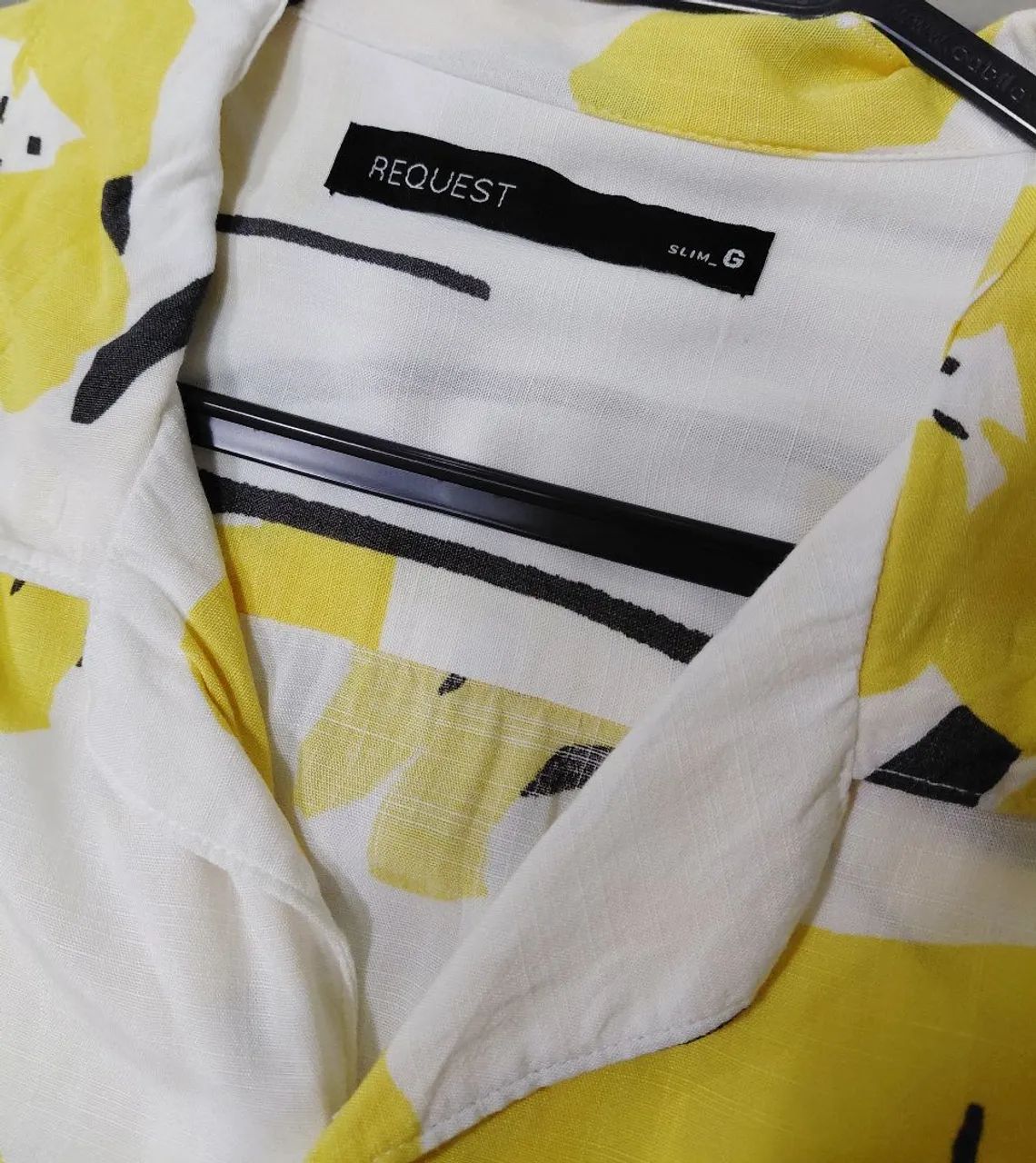 Camisa Request Slim estampada  - Foto 3