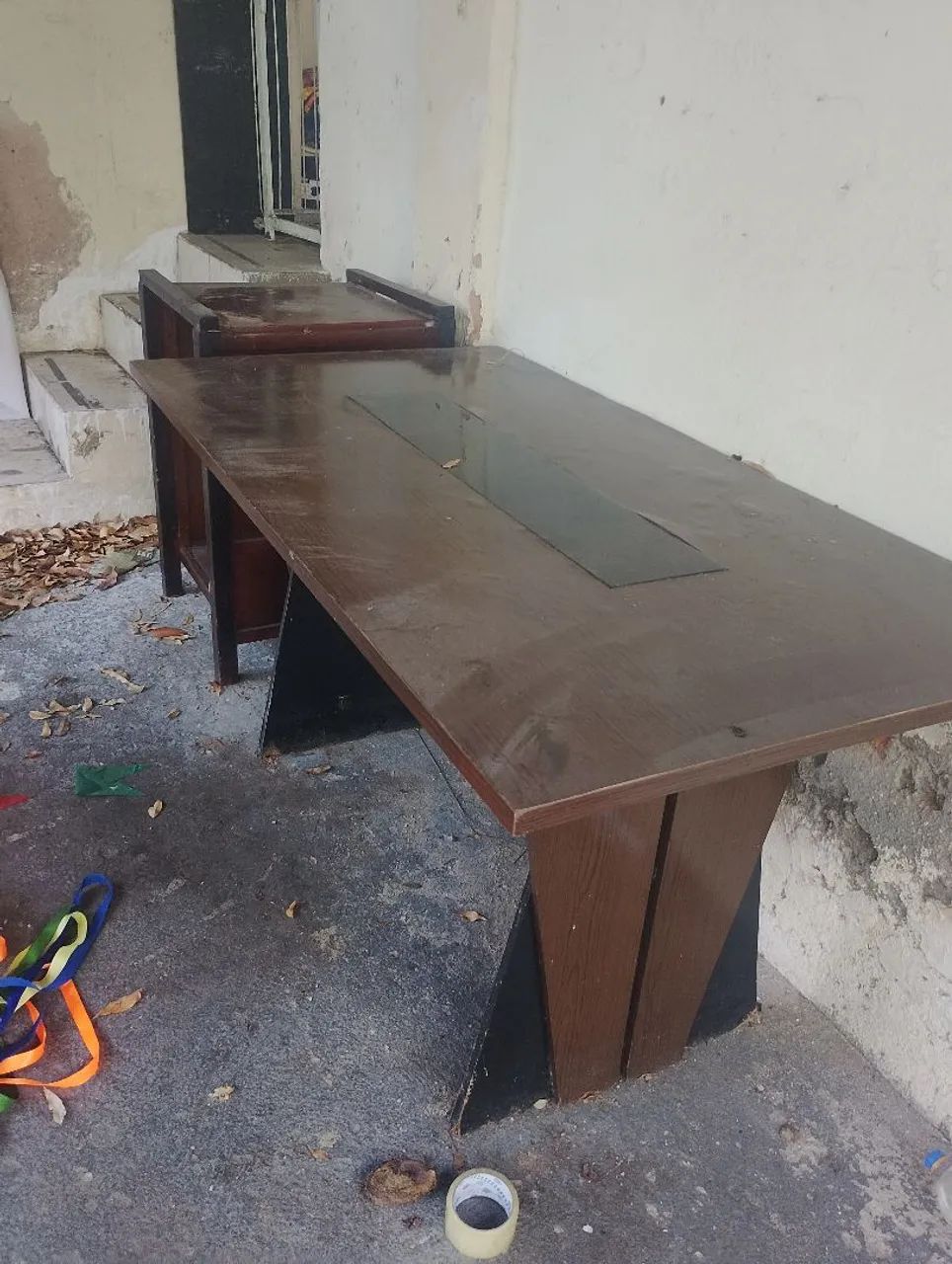 Mesa e cômoda de madeira - Foto 2