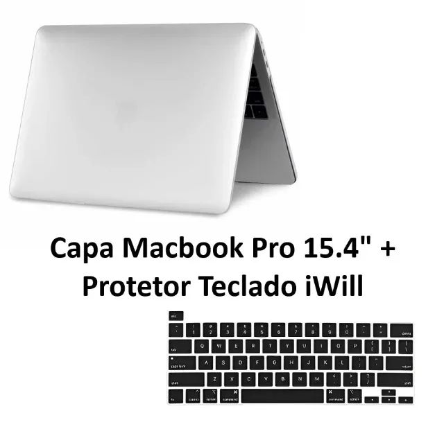 Capa Case Para Macbook Pro 15.4" + Protetor Teclado iWill