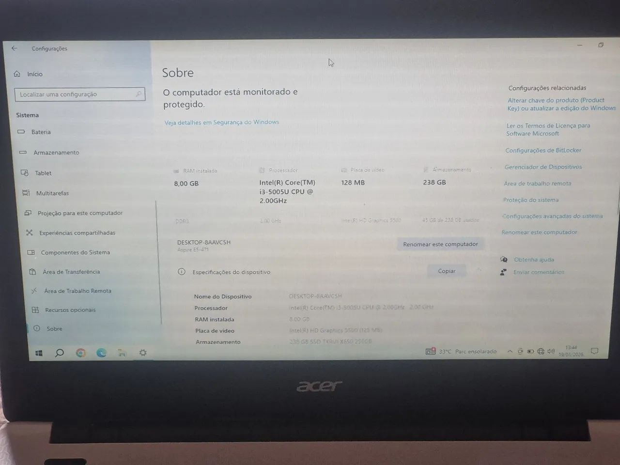  NOTEBOOK ACER .10. I3  NOVISSIMO - Foto 5