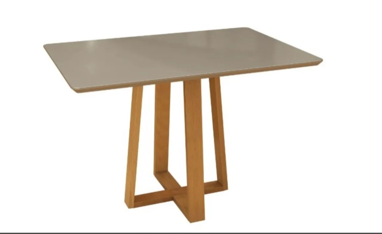 Mesa de Jantar Elegance com Vidro - Foto 2