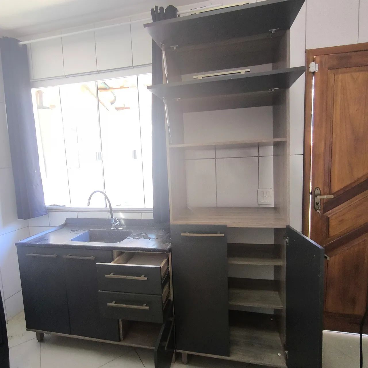 JOGO DE COZINHA MODULADO (TORRE E BANCADA DA PIA) - Foto 2