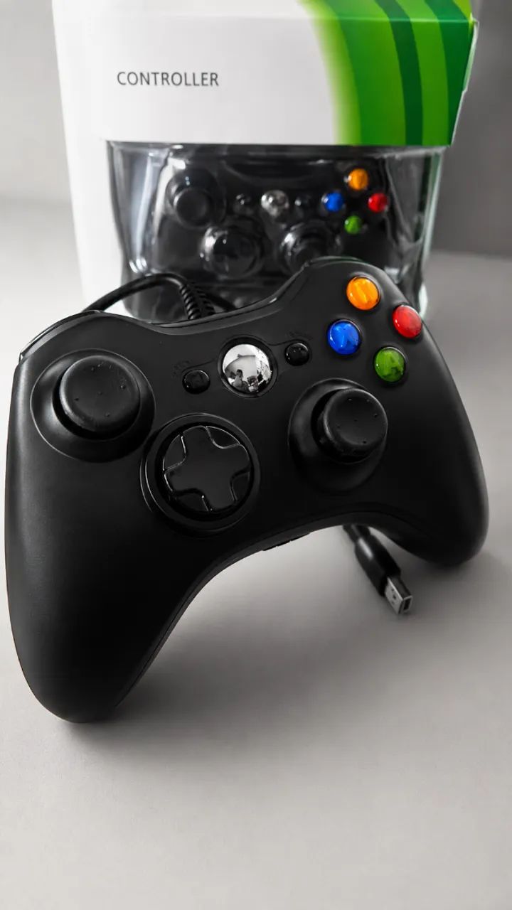 Controle xbox 360 com fio 