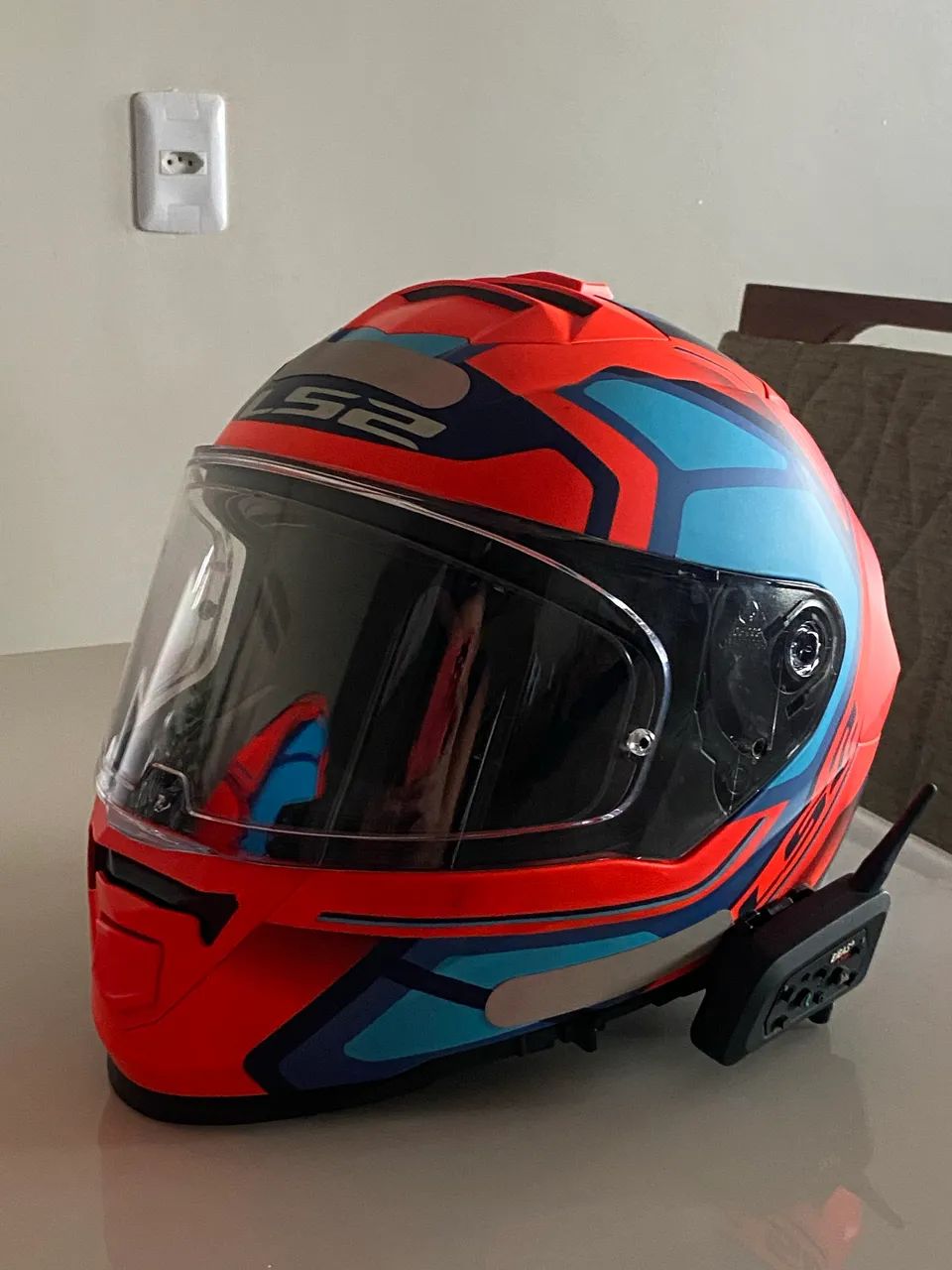 Capacete LS2 58 com comunicador  - Foto 2