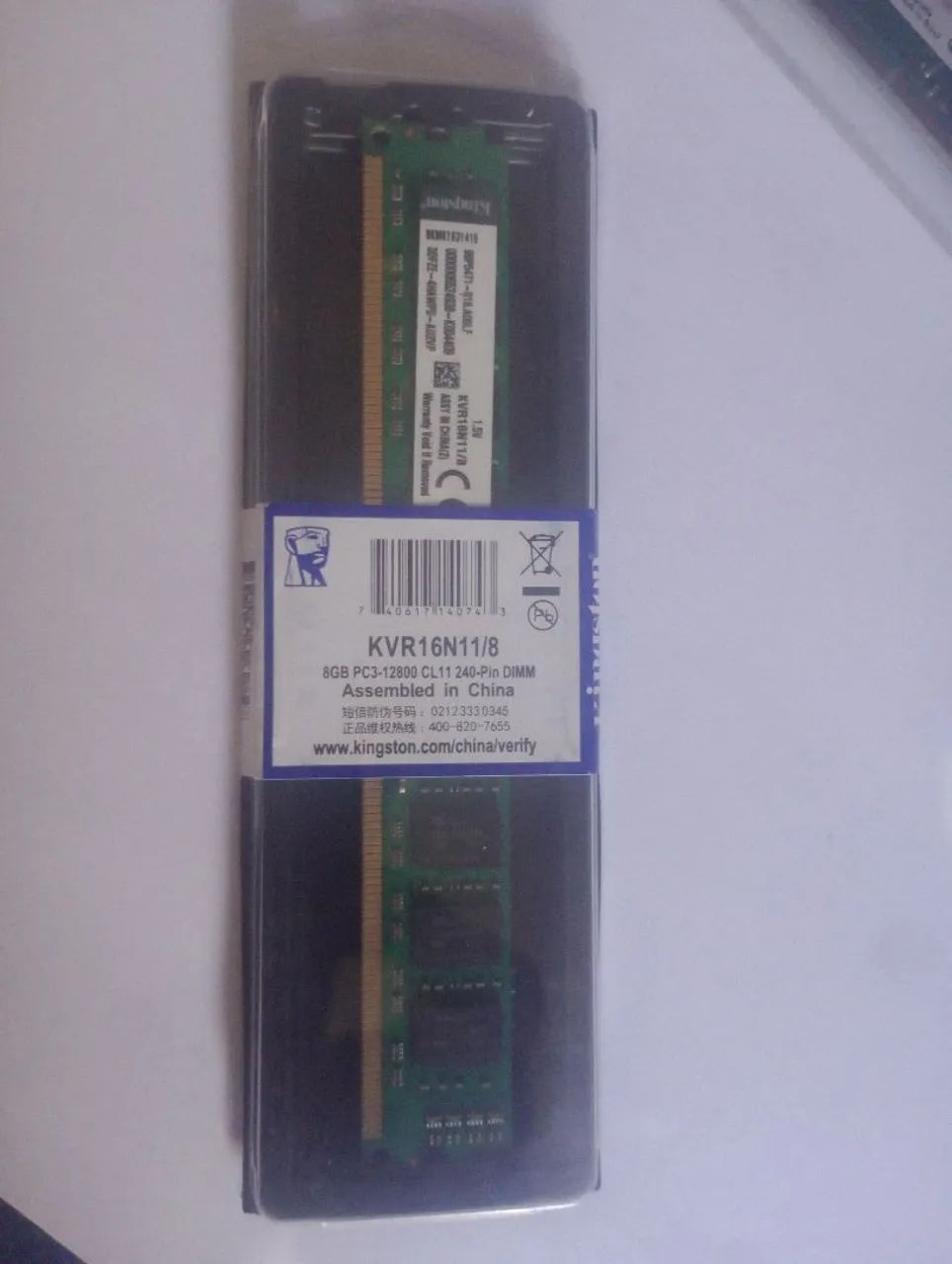 DDR3 8 GB - PC - NOVA LACRADA