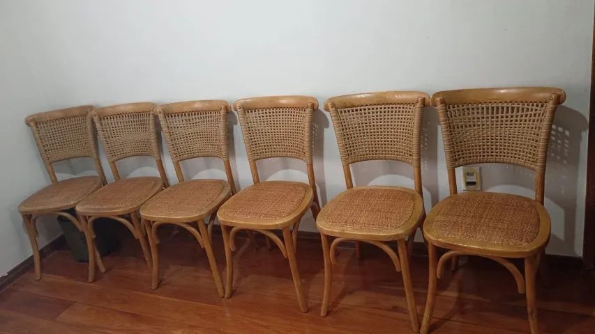 6 cadeiras de madeira - Foto 2