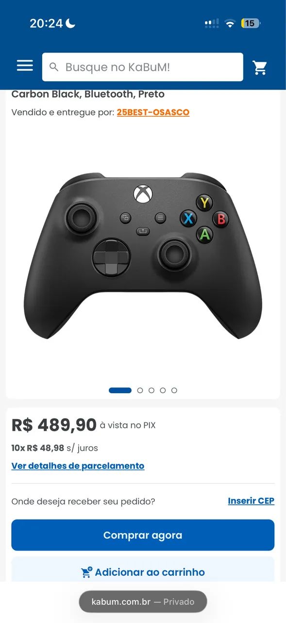 XBOX ONE S COM MANETE SÉRIES S - Foto 4
