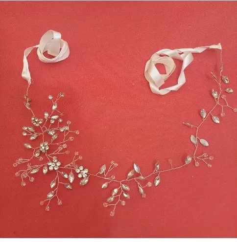 Cinto com strass para vestido de noiva, - Foto 3