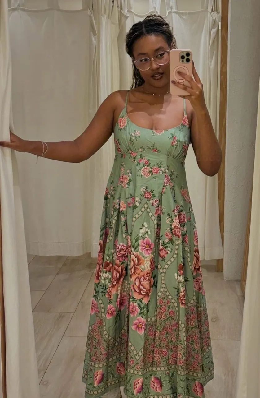 Vestido Farm P alça romance  - Foto 4