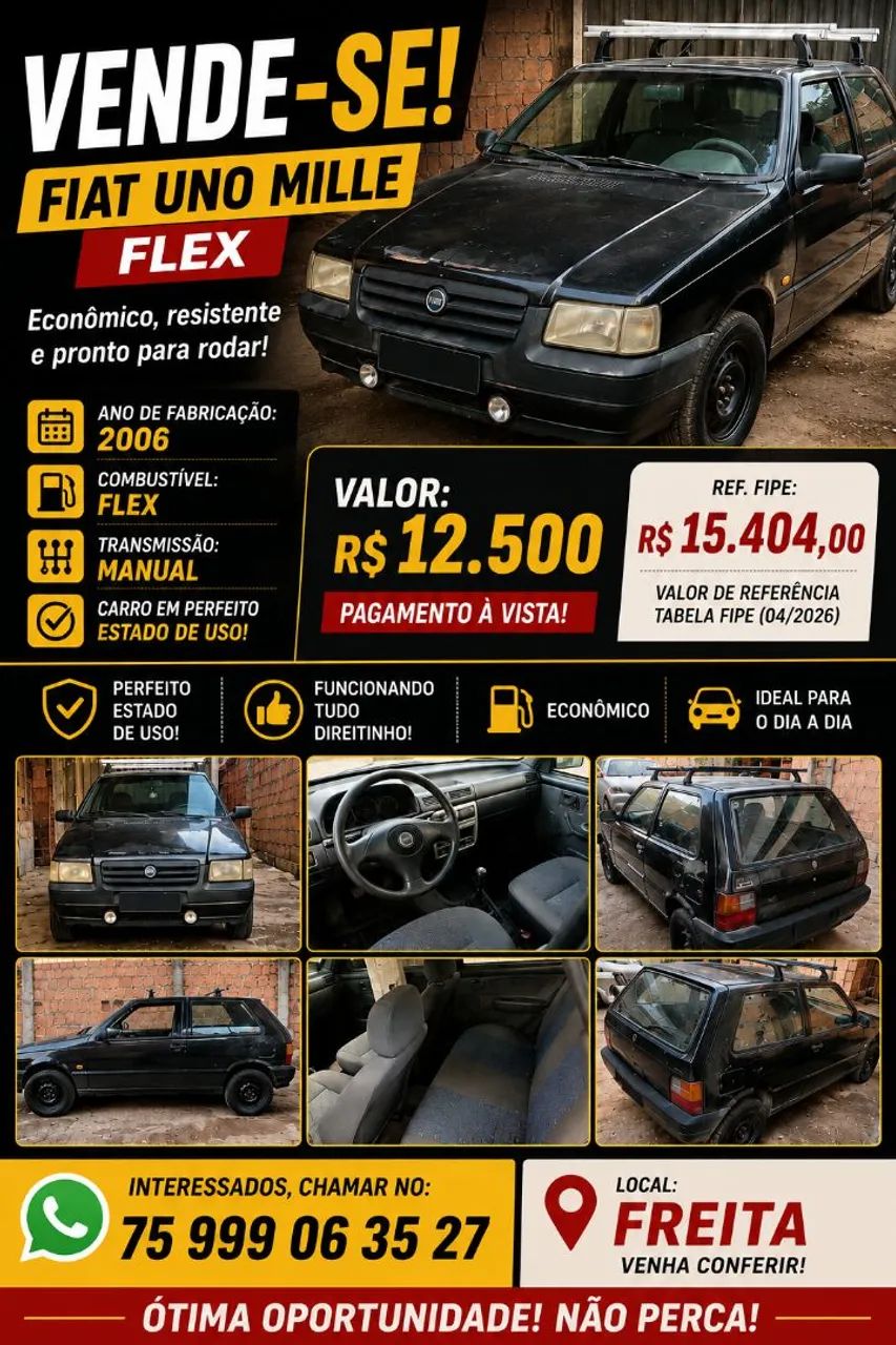 Fiat Uno Uno Mille 1.0 Fire/ F.Flex/ ECONOMY 2p 2006