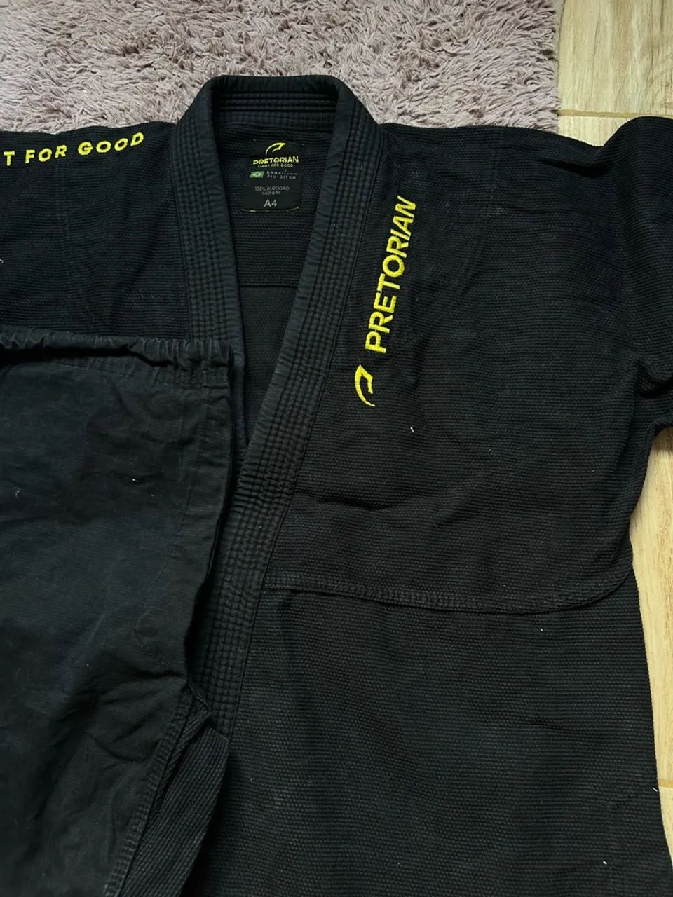 Kimono Jiu Jitsu Preto Pretorian A4 - Foto 4