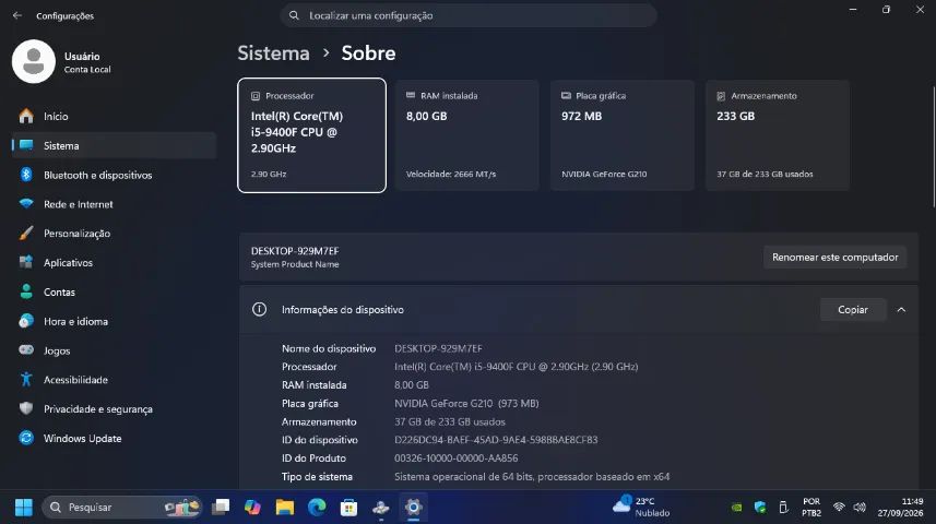 Computador I5-9400 + SSD + DDR4 + Windows 11 - Foto 4