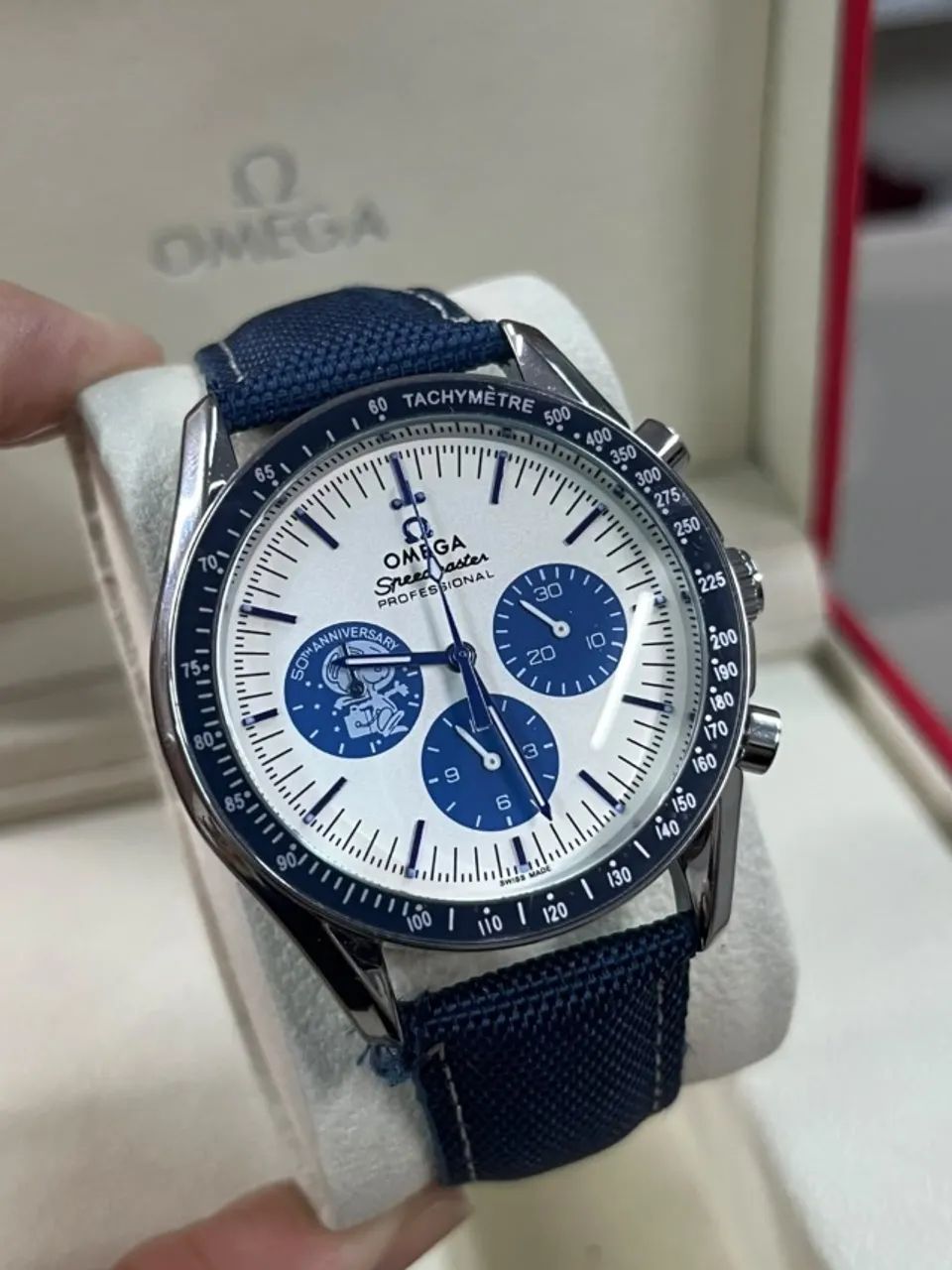 Relógio Omega Speed Master Snoopy Cronógrafo 