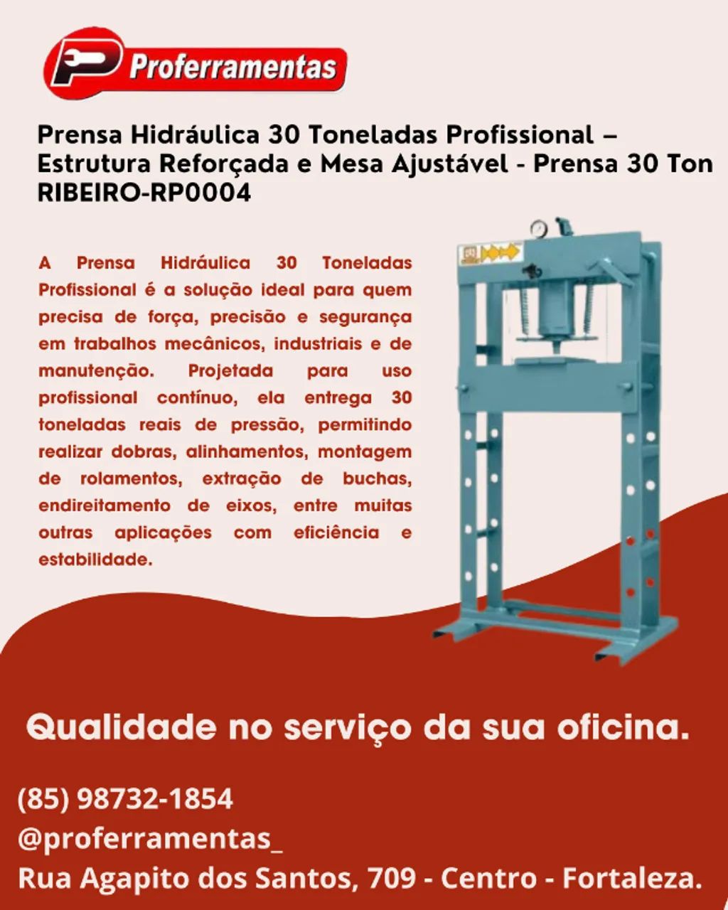 PRENSA HIDRAULICA 30T.
