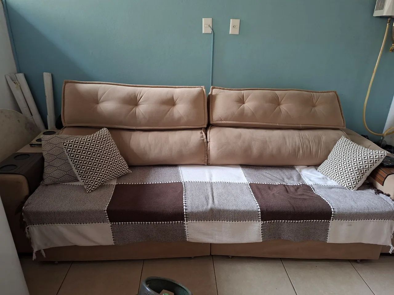 Sofá retrátil e reclinavel 