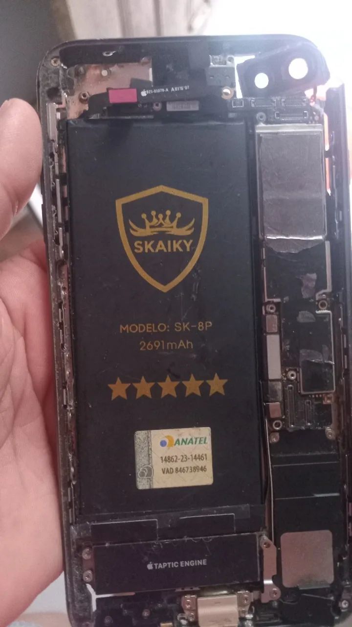 Camera frontal e bateria iphone 8 plus