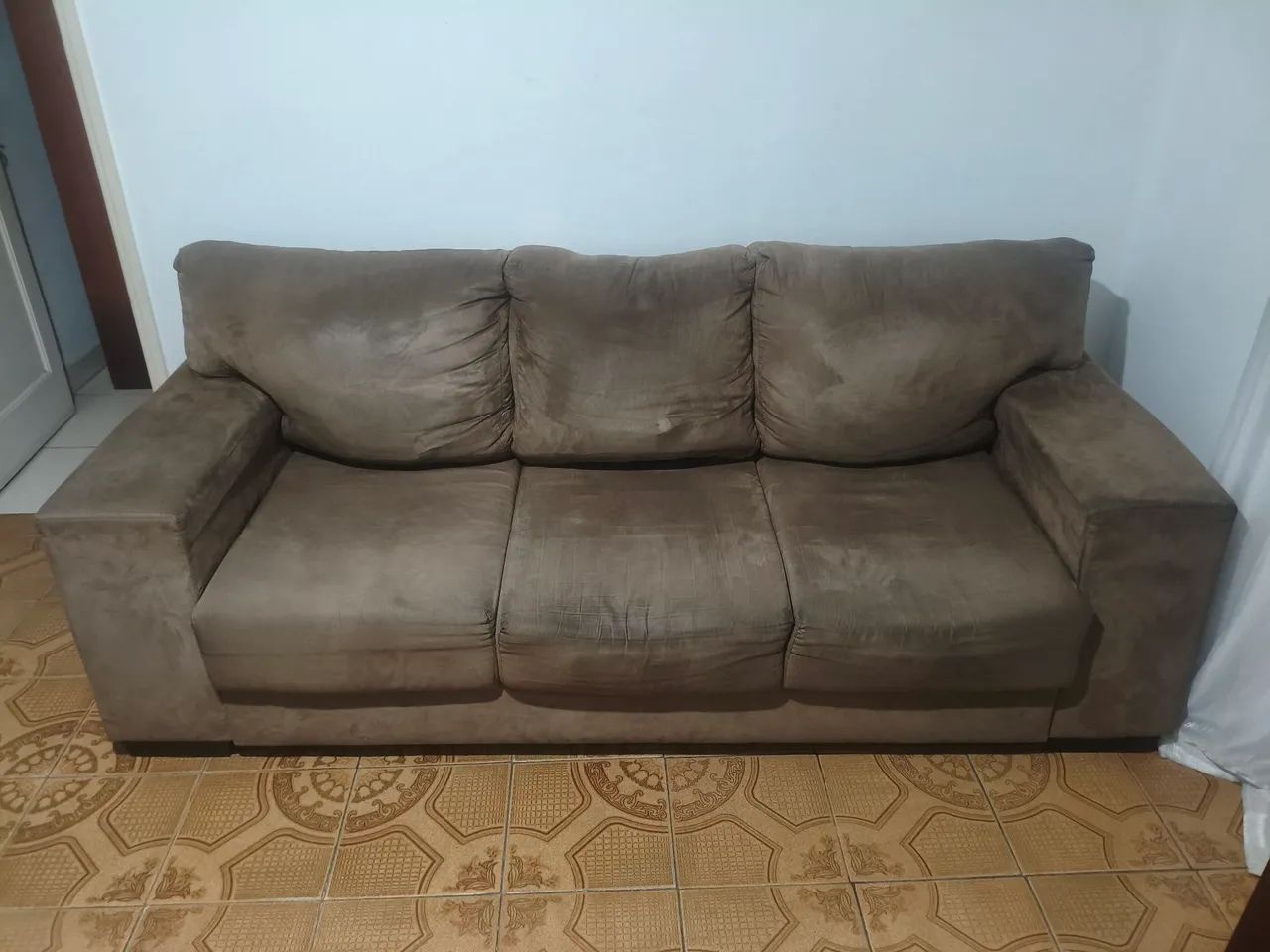 Sofá Retrátil 3 Lugares - Bom Estado - Foto 3