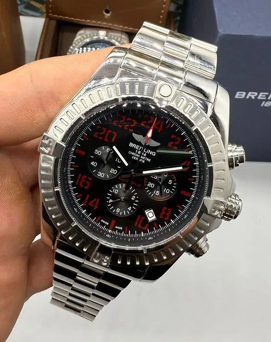 Relógio Estilo Breitling Super Avenger em Aço Inoxidável - Foto 3