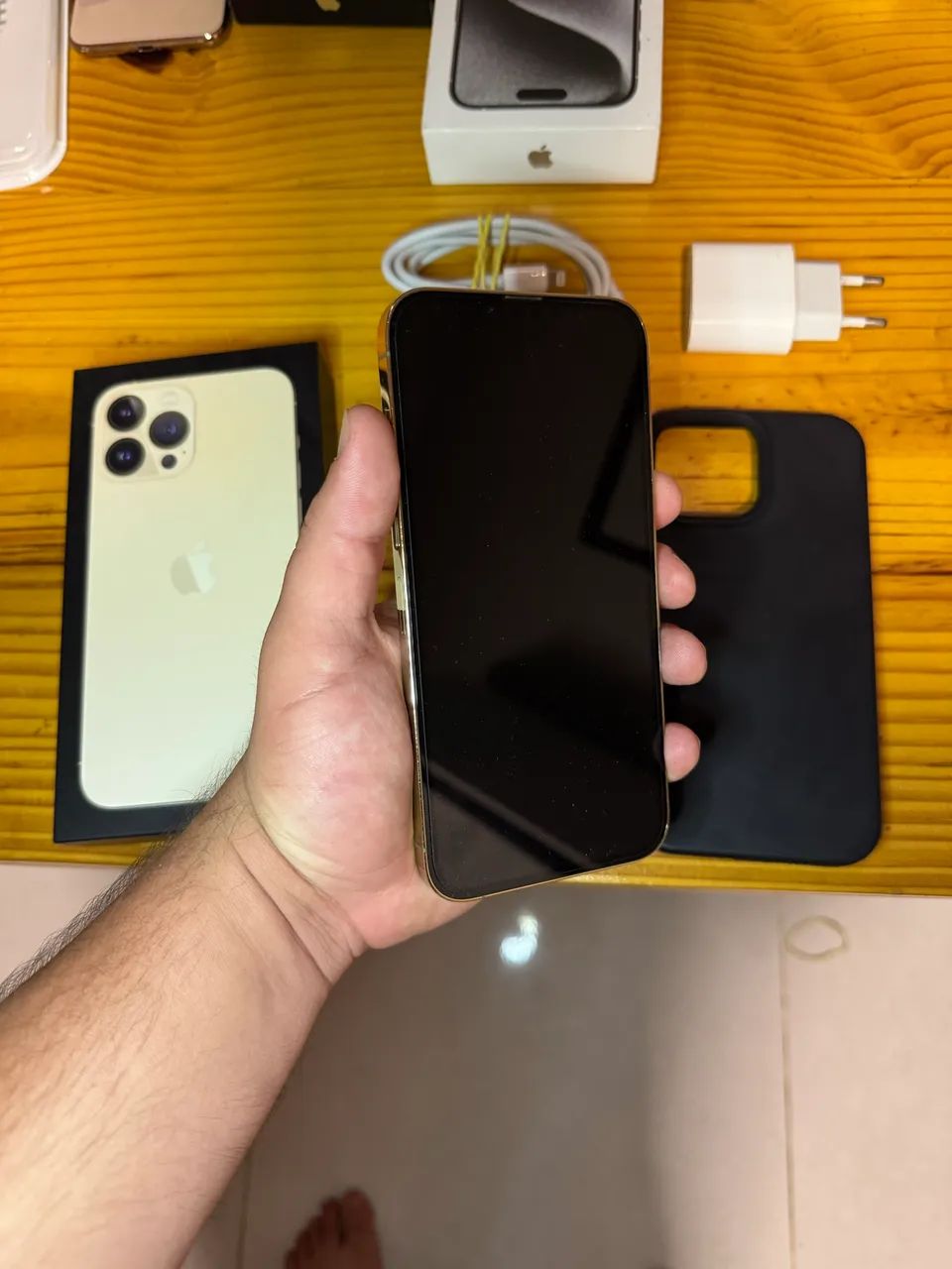 iPhone 13 Pro Max Gold 128gb - Foto 5