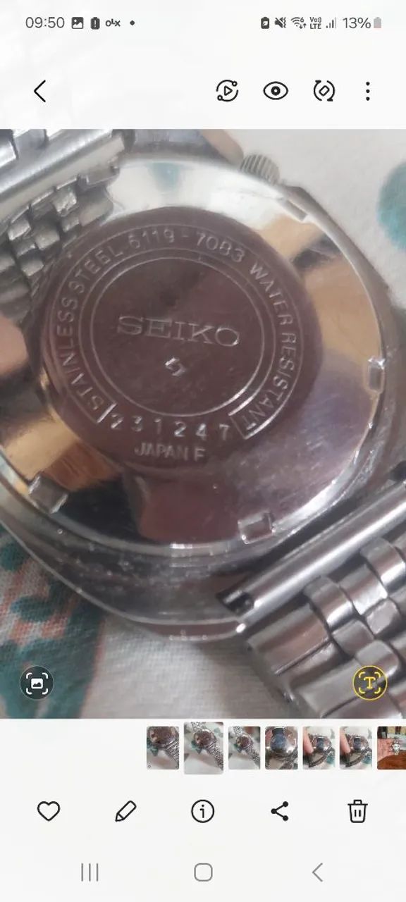 RELÓGIO SEIKO AUTOMÁTICO JAPAN 6119 - Foto 5