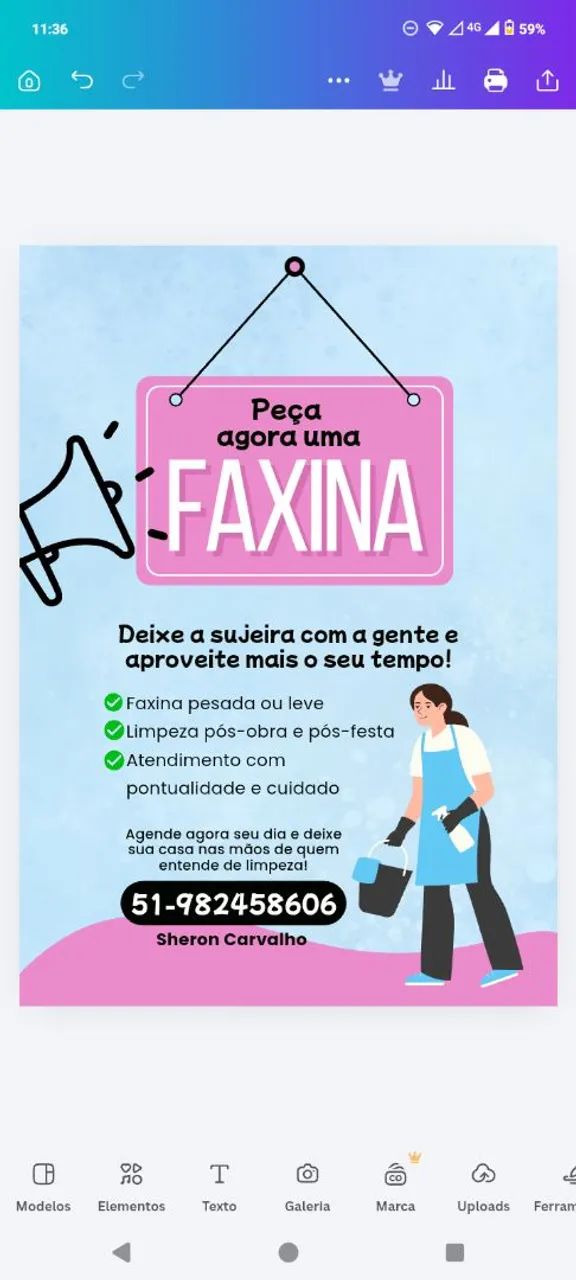 Serviço de limpeza 