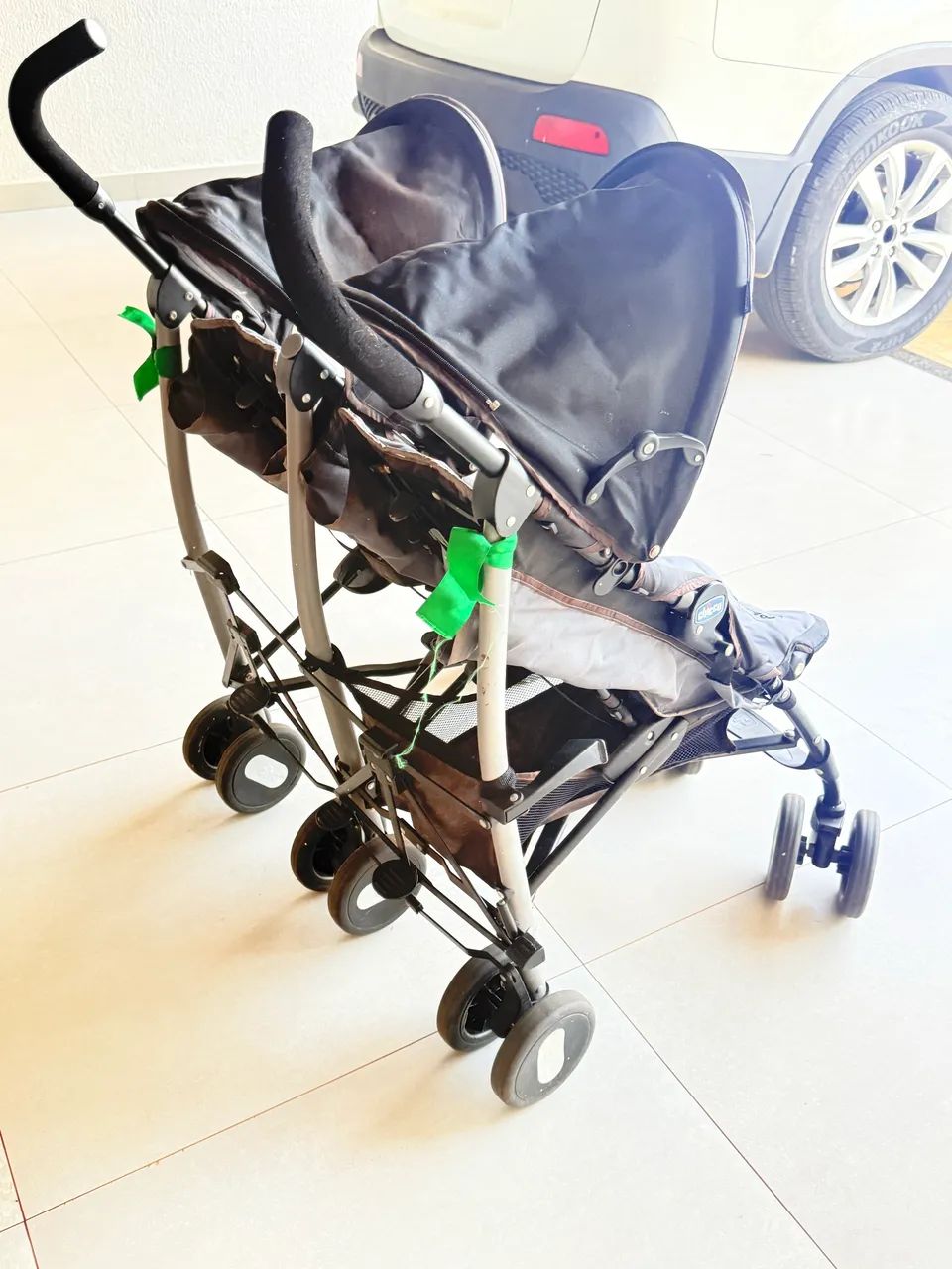 Carrinho de bebê gêmeos  - Foto 3