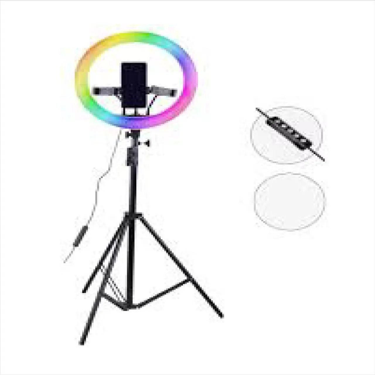 <br>*RING LIGHT COLORIDA 10 POLEGADAS 26 CENTIMETROS COM TRIPÉ ATE 2M - 65,99 - 7* - Foto 2