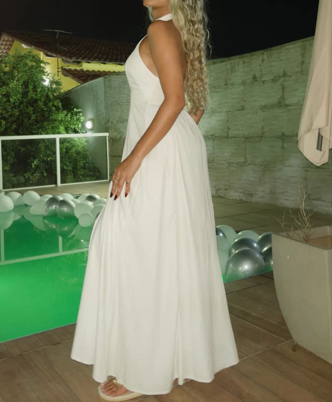 Vestido branco usado 1 vez  - Foto 3