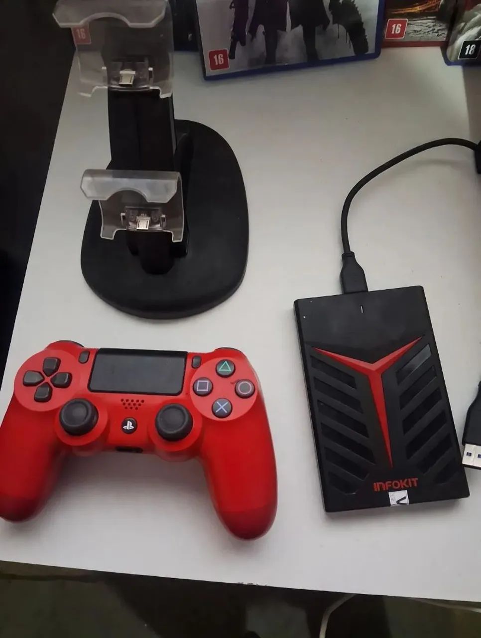 Ps4 fat 1TB - Troco por psvita ou Nintendo switch v1 ou v2 - Foto 4