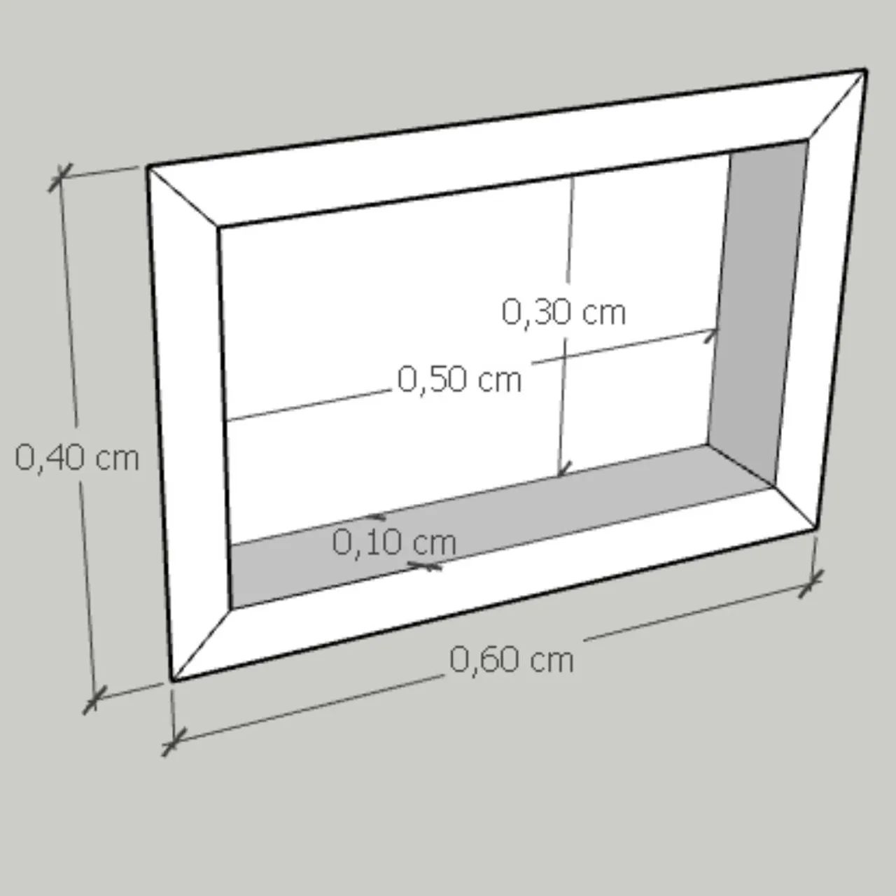 Nicho de porcelanato sobre medida  - Foto 3