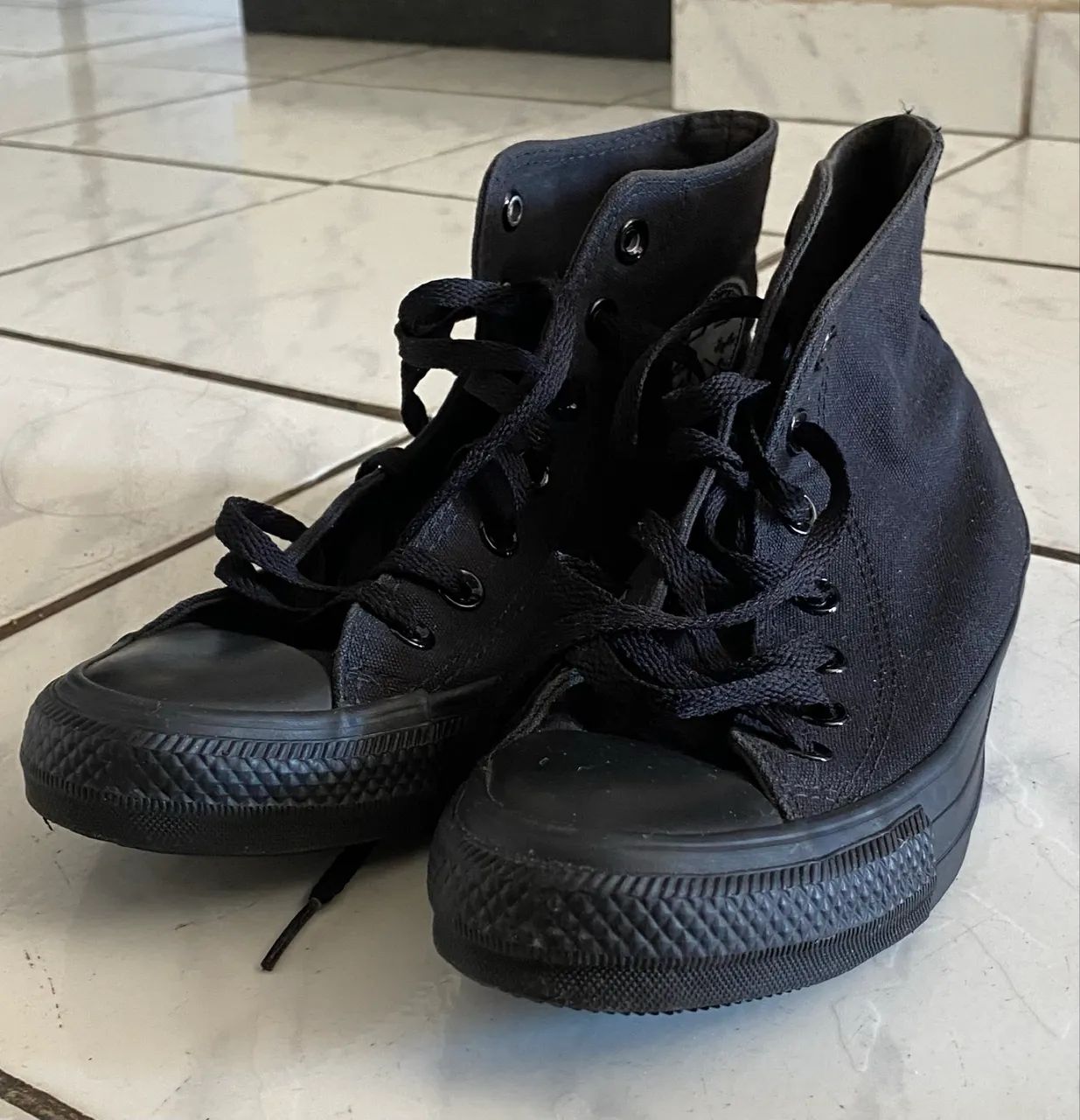 Vendo all star cano alto preto - Foto 3
