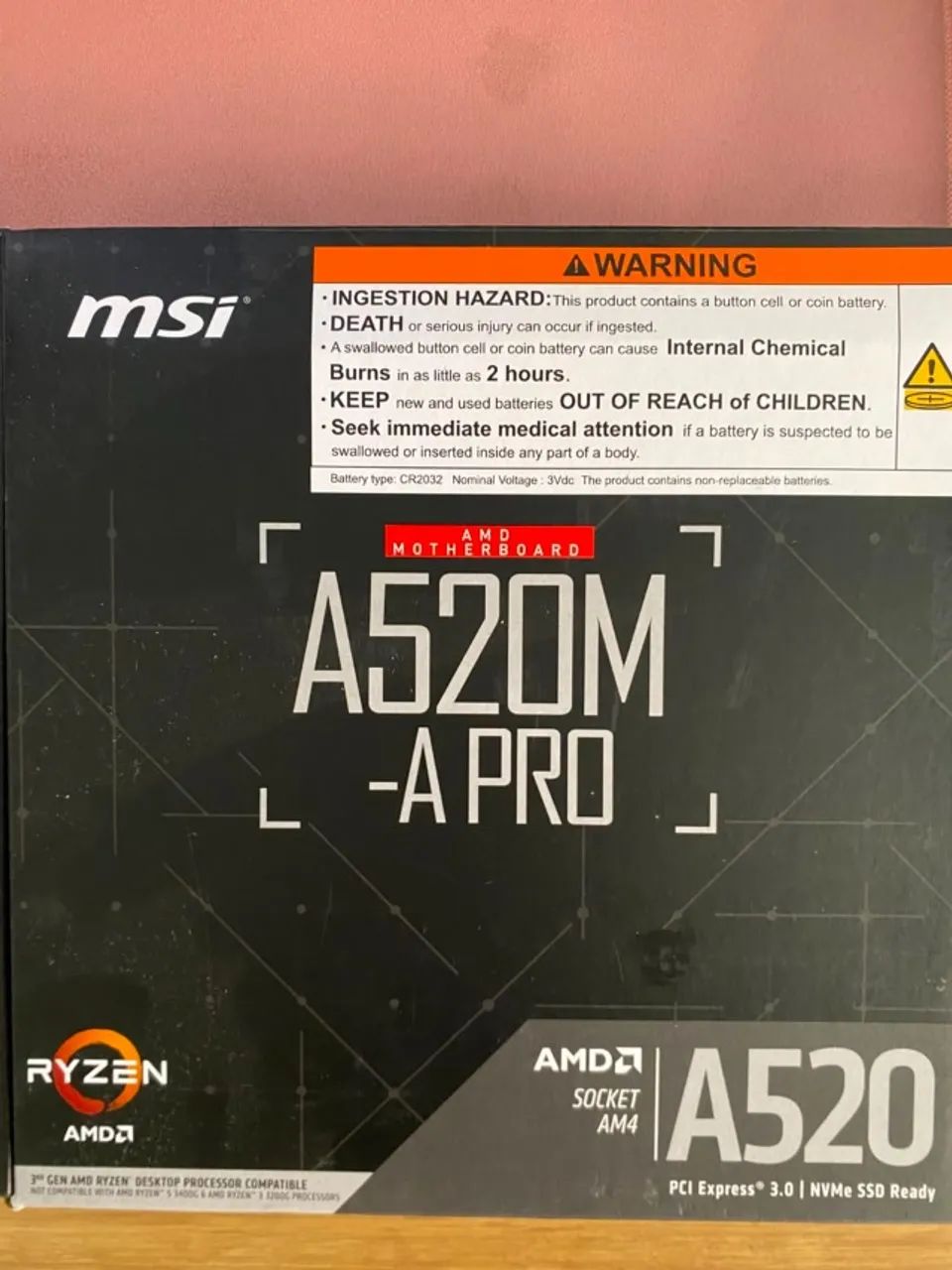 Kit ryzen 5600gt + placa mãe msi a520pro - Foto 3