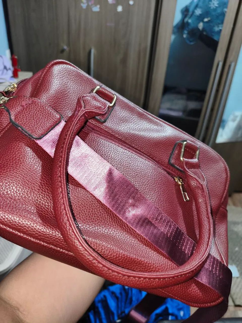 Bolsa vermelha grande