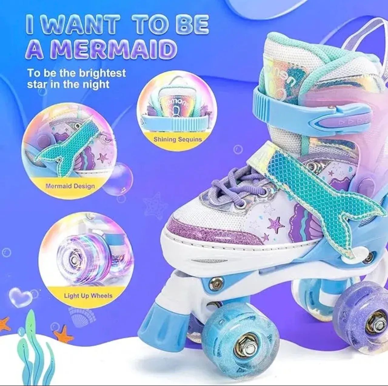 Patins infantil com acessórios de segurança - Foto 6
