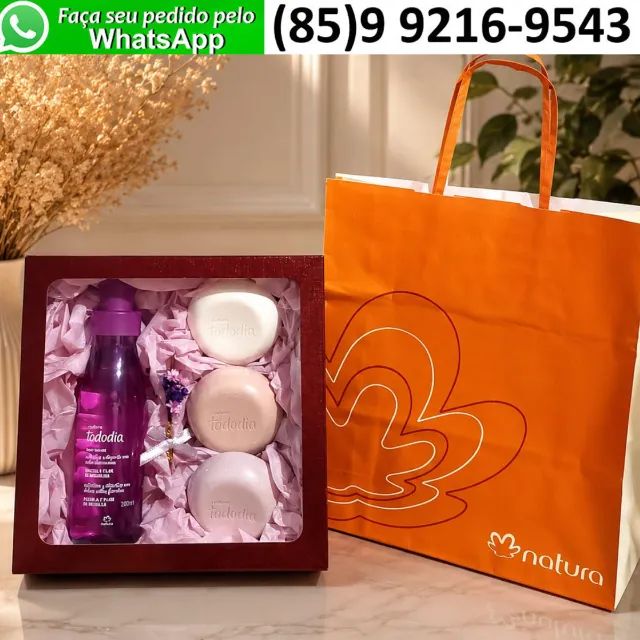 Kit Presente Dia das Mães com Hidratante Sabonete Perfume Natura - Foto 3