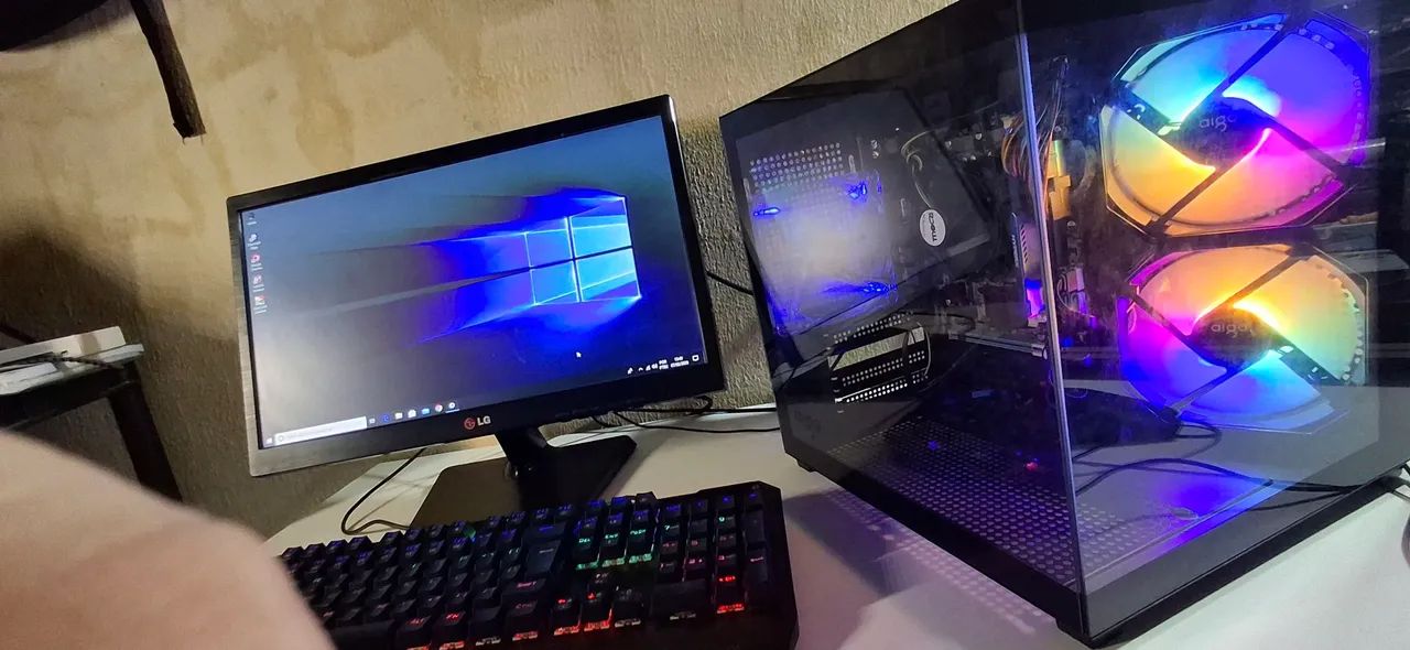 Cpu i3 10 geração / 8gb ram / ssd240gb/ placa de video 4gb - Foto 2