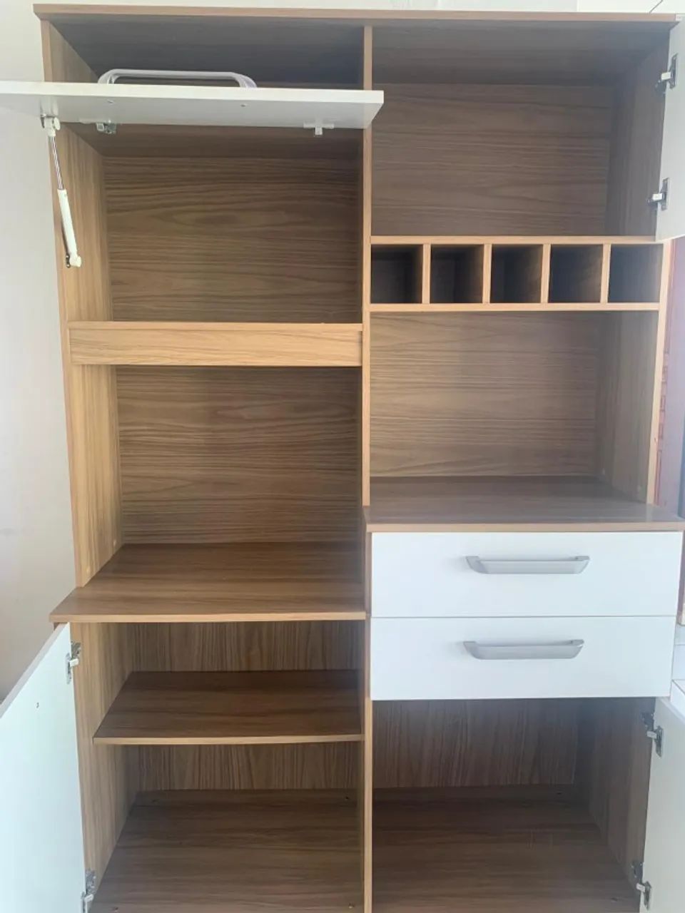 Armário de cozinha 4 portas e 2 gavetas com porta garrafas  - Foto 2